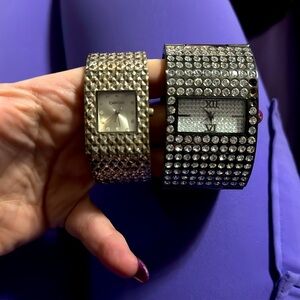 2 Bebe sparkly bangle watches